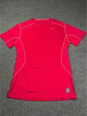 Nike Pro Combat Fitted Athletic Shirt - Hot Pink Size Small